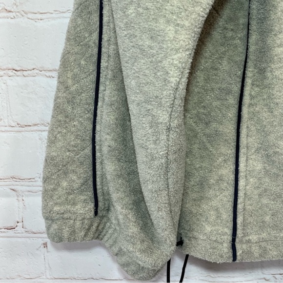 Vintage Arrow Blue Jeans Co Jacket Mens Large Gray Fleece 1/4 Zip Pullover - Picture 14 of 16